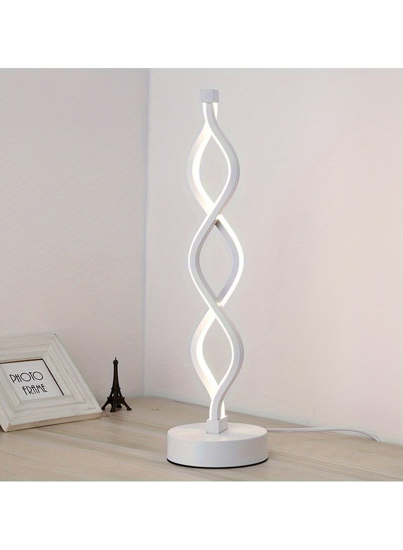 ارواق مصباح طاولة LED صغير بتصميم عصري مميز لإضاءة السرير والمقهى وغرف النوم يعمل بالطاقة عبر USB وإضاءة قابلة للتعديل