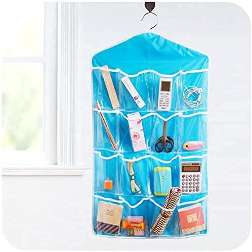 Lexazo Multifunction Clear 16 Pockets Socks Shoe Toy Underwear Slippers Jewelry Sorting Storage Bag Door Wall Hanging Closet Organizer - Image 3