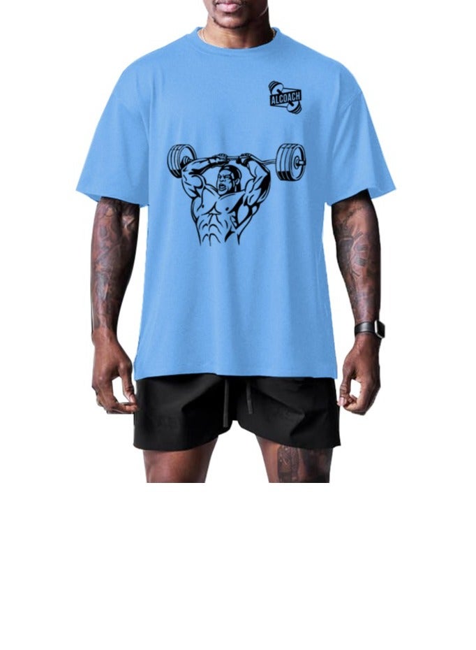 ALCOACH Bodybuilding - Men's Sports T-Shirt Made of Pure Cotton, Designed for Comfort and Style, Perfect for All Bodybuilding and Sports Activities - Image 5