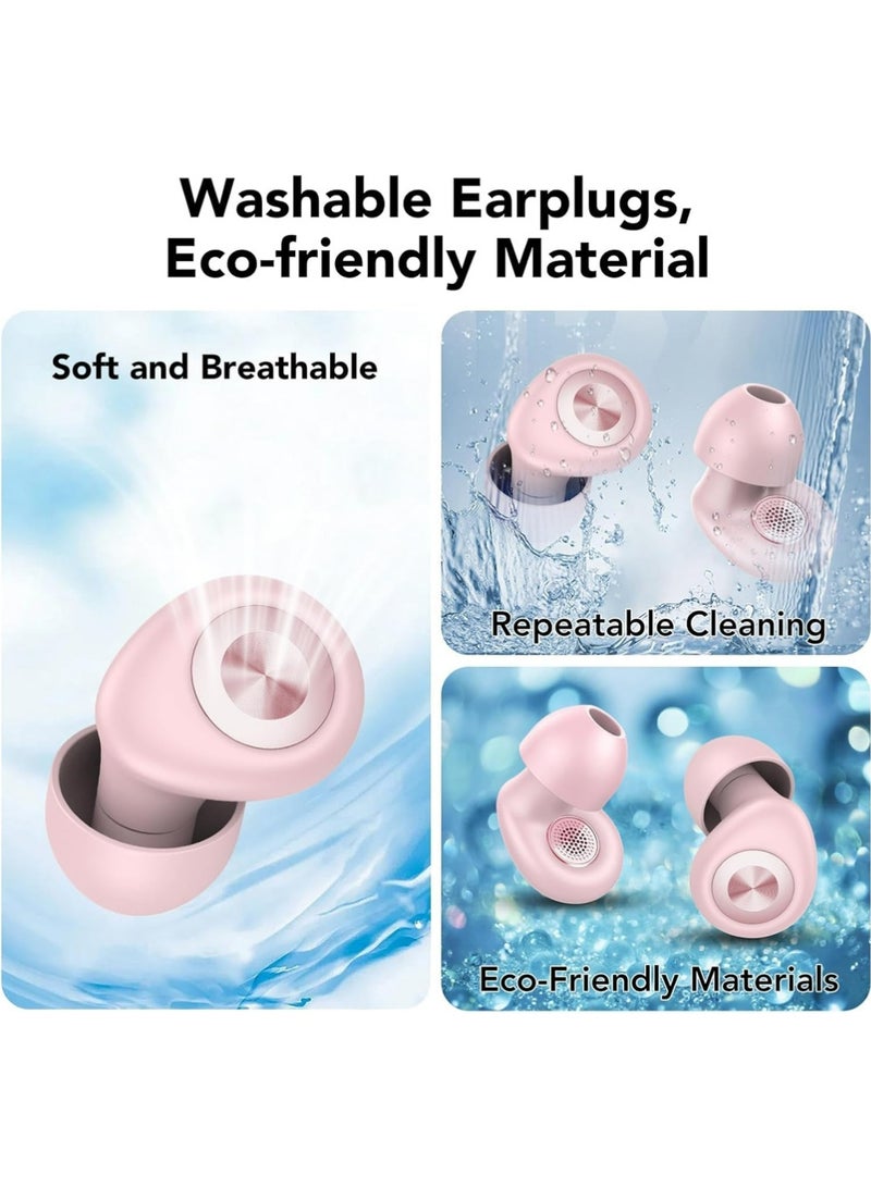 FRISKY 1pairs Ear Plugs for Sleeping Noise Cancelling, 45dB Earplugs for Noise Reduction, Reusable Noise Cancelling Ear Plugs Hearing Protection for Focus/Study/Work/Concert, Silicone EarPlugs with Case - Image 5