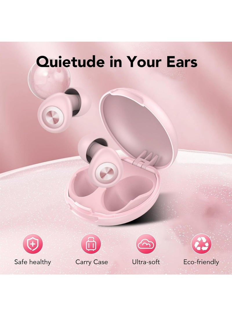 FRISKY 1pairs Ear Plugs for Sleeping Noise Cancelling, 45dB Earplugs for Noise Reduction, Reusable Noise Cancelling Ear Plugs Hearing Protection for Focus/Study/Work/Concert, Silicone EarPlugs with Case - Image 4