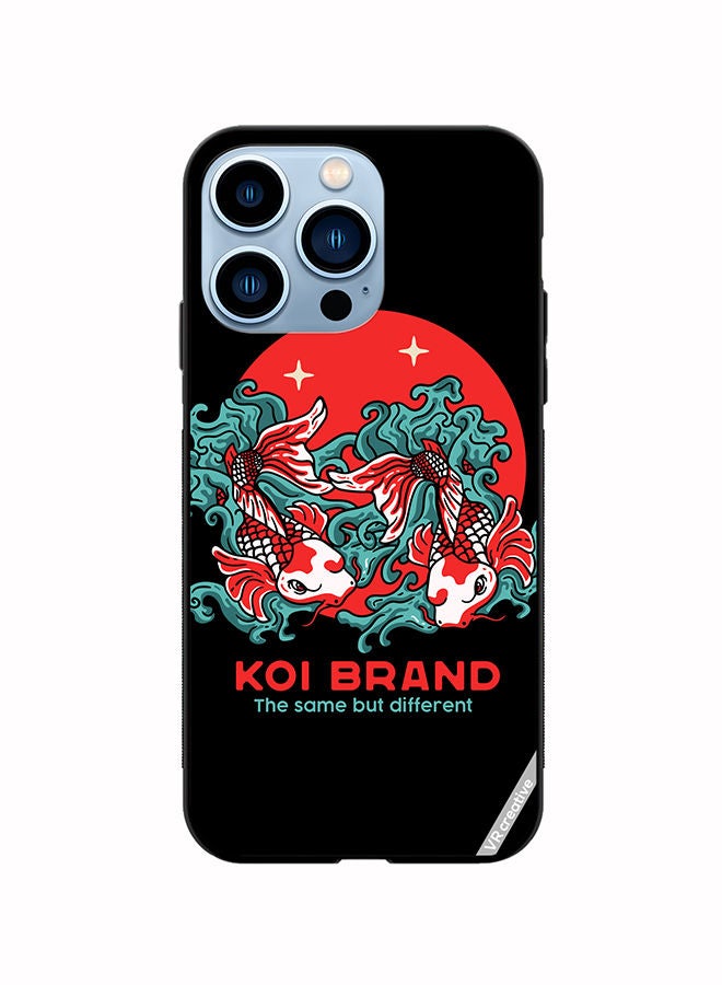 VR CREATIVE Protective Case Cover For Apple iPhone 13 Pro Koi Twin Design Multicolour - Image 1