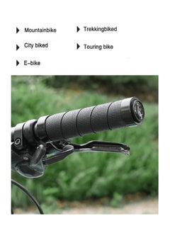 Generic 1 Pair Ergonomic Bike Handlebar Grips Non-Slip Rubber MTB Grips with Double Lock  - Image 3