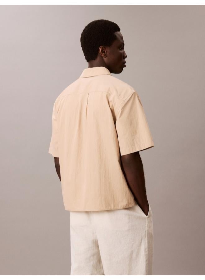 Calvin Klein Jeans Relaxed Cotton Blend Short Sleeve Shirt - Image 2