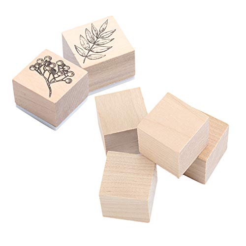 ZOENHOU 200 PCS 1 Inch Wooden Blocks, Premium Natural Solid Wood Cube Unfinished Wooden Block Set for Painting Decorating Crafting DIY Projects - Image 4