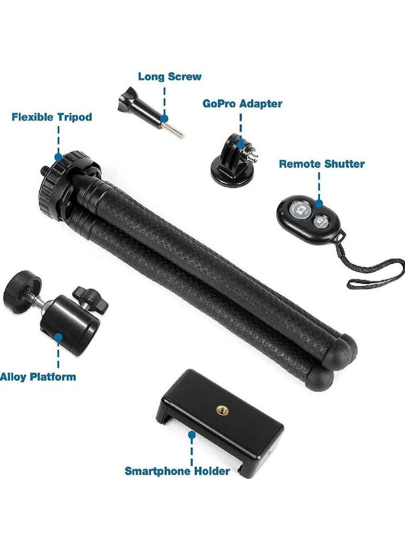 GENNEXT Premium Flexible Phone Tripod with Wireless Remote, Mini Tripod Stand for Camera GoPro/Mobile  - Image 2