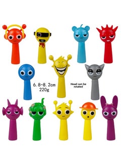 Rhythm Box Hand-made Doll Depler Simon Jeven Music Game Peripheral Model Ornaments-Color:Rhythm Box Set T (12 Styles) [head Can Be Rotated]