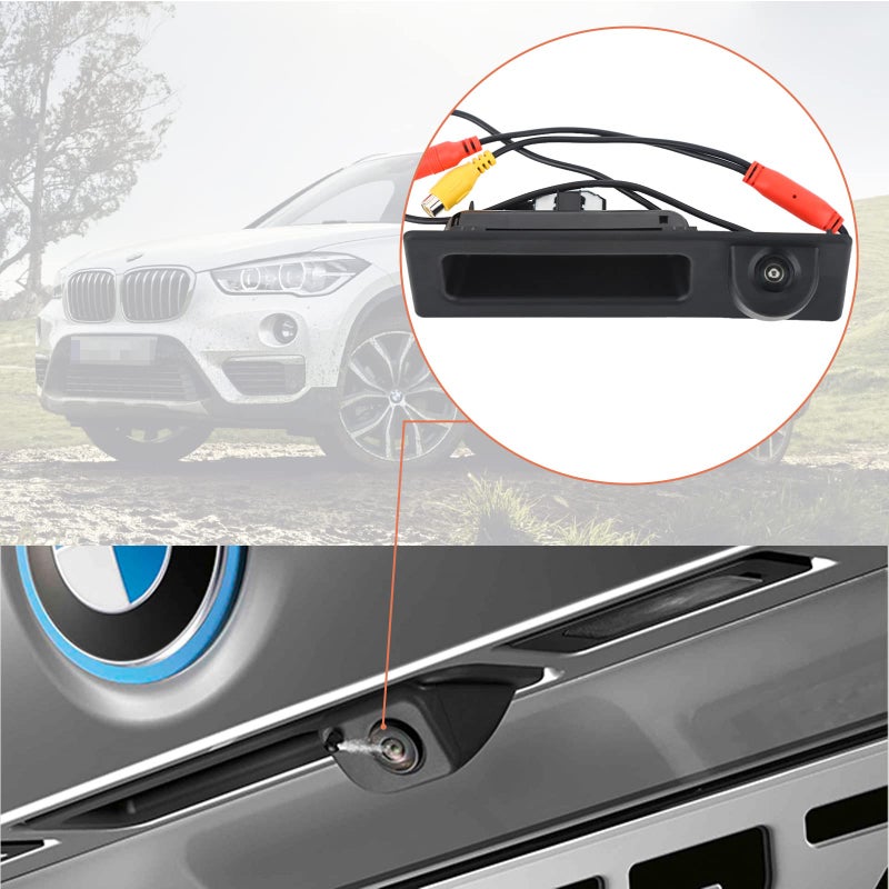 ZONFANT ZONFANT HD 1280x720p Rear View Camera,Trunk Handle Rear View Reverse Backup Camera Compatible with BMW F Series 3/4/5 X3 X4 F30 F32 F10 F11 F25  - Image 2