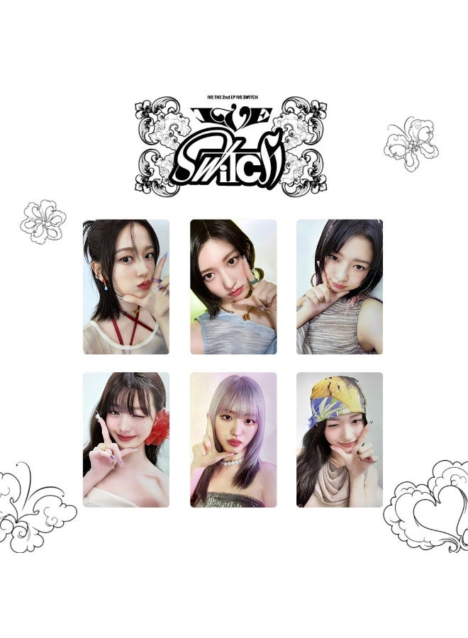 NIBEMINENT 6 Pcs Kpop IVE SWITCH Lomo Cards Card For Fans Collection Gifts - Image 1