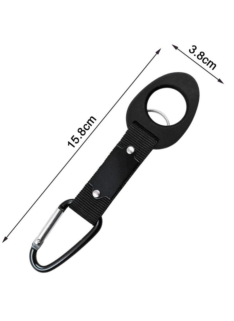 SYOSI Portable Silicone Water Bottle Buckle, 6 PCS Water Bottle Silicone Buckle, Outdoor Convenient Carrying Clip Hook Holder with D-Ring Hook for Camping Hiking Traveling Bike Daily Use  - Image 5