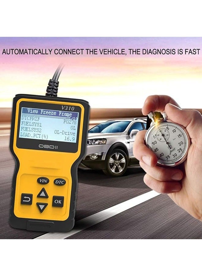 OBDII Scanner Code Reader Car Diagnostic Scanner Engine Fault Code Reader Detector Car Vehicle Scanning Tool - Image 2