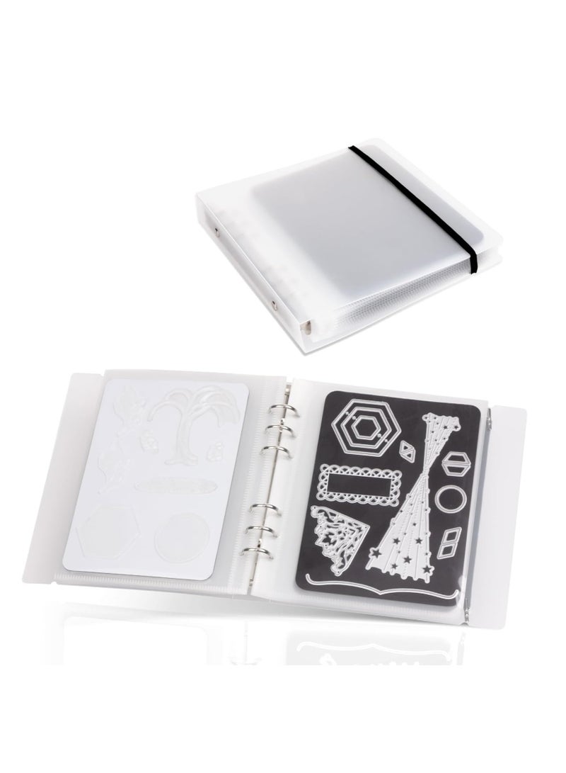 UNIMEIX Thicken 10 Pcs Magnetic Sheets for Dies Storage with 10 Pocket Bags, Album Pocket Storage Stamp and Die Storage Die Cut Storage for Card Making Supplies(1.2 mm Thickness - Image 1
