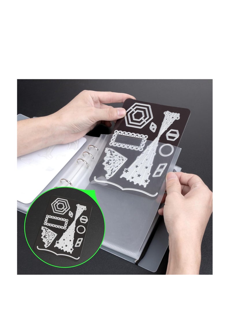 UNIMEIX Thicken 10 Pcs Magnetic Sheets for Dies Storage with 10 Pocket Bags, Album Pocket Storage Stamp and Die Storage Die Cut Storage for Card Making Supplies(1.2 mm Thickness - Image 5