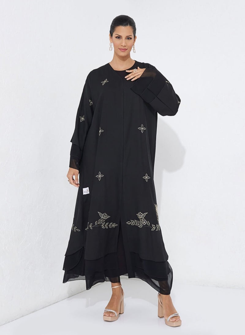 Rosette Abaya Elegant touches - Image 1