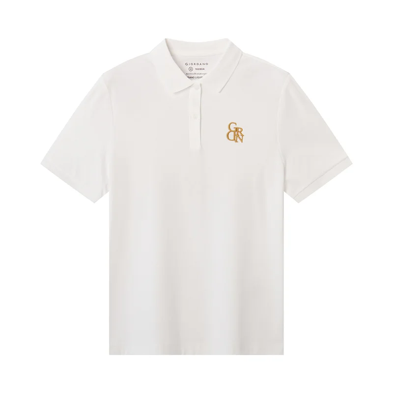 GIORDANO Women Cotton Interlock Liquid Touch Polo