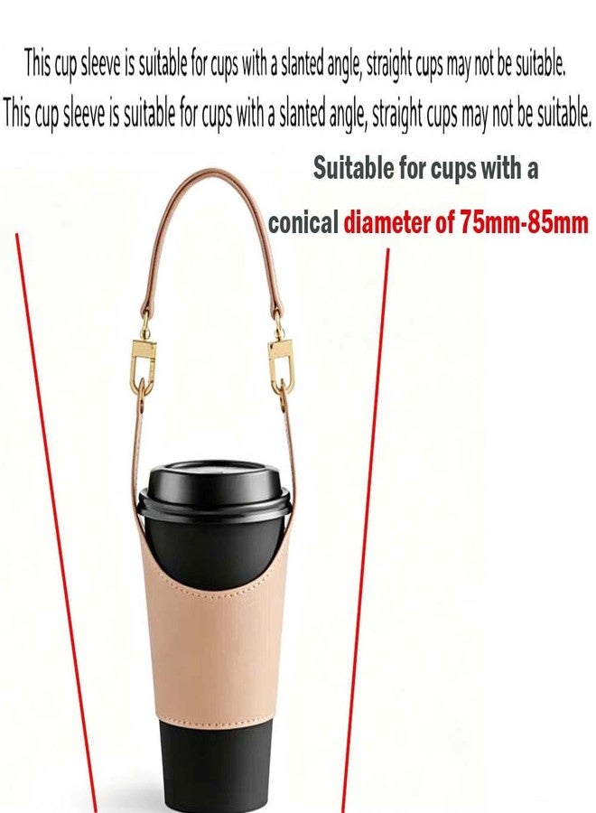 VIZEMO Coffee Cup Holder Tea Cup Leather Protective Sleeve, Win Red - Image 2