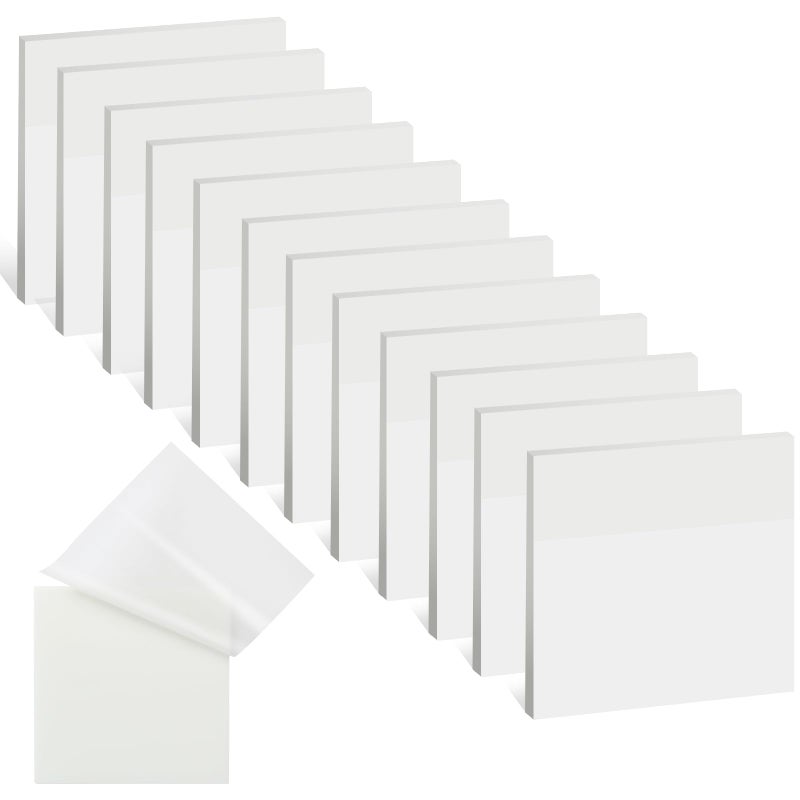 Azureal 600P Transparent Sticky Notes, 3x3 Inch Waterproof Self-Adhesive Translucent Sticky Notes for Books Annotation, Notes Highlights, School & Office - Image 1