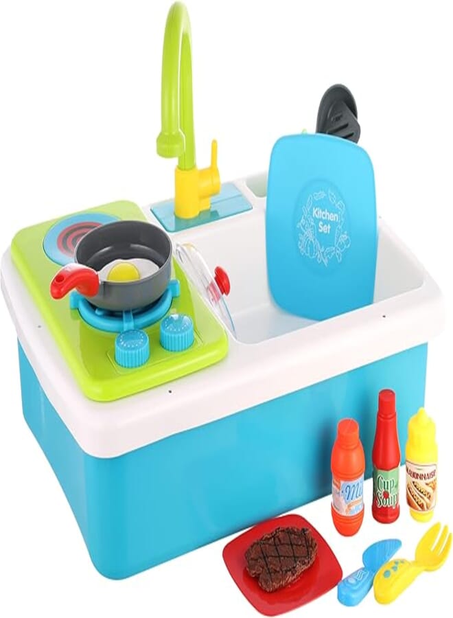 Generic Interest Luxury Kitchen Set Wash Up Kitchen Sink And Stove Set And Accessories - Multi Color