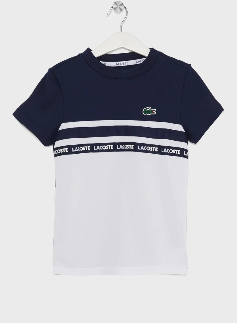 LACOSTE Kids Color block T-Shirt