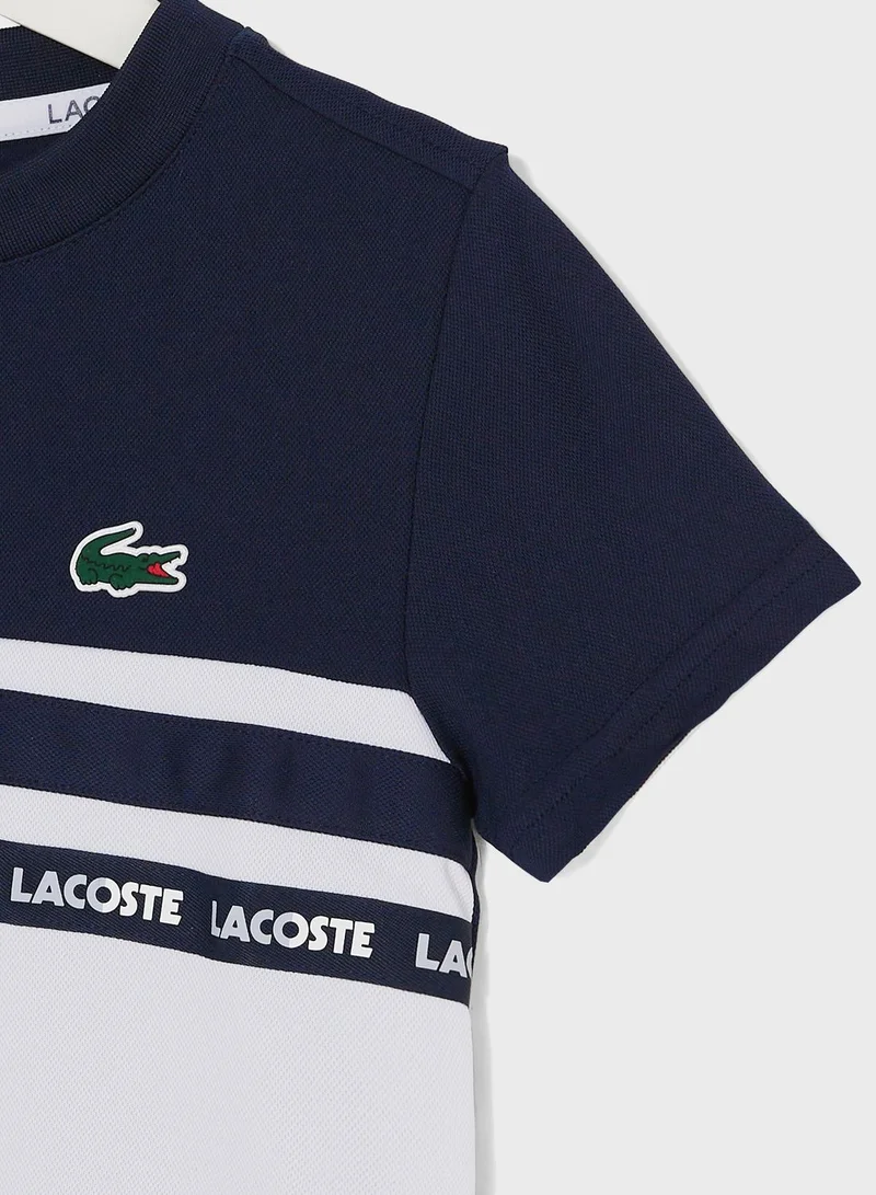 LACOSTE Kids Color block T-Shirt