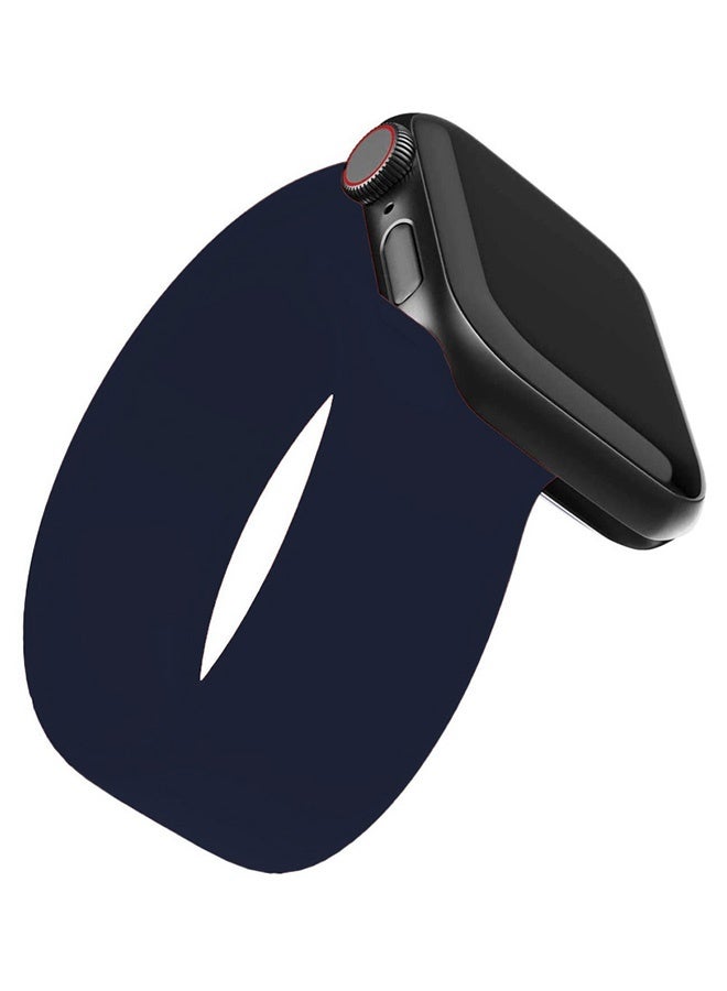 CATANES Replacement Band for Apple Watch Band 38mm 40mm 41mm (42mm Series 10) – Solo Loop Silicone Band - Wrist Size 120-125mm - Dark Blue - Image 2