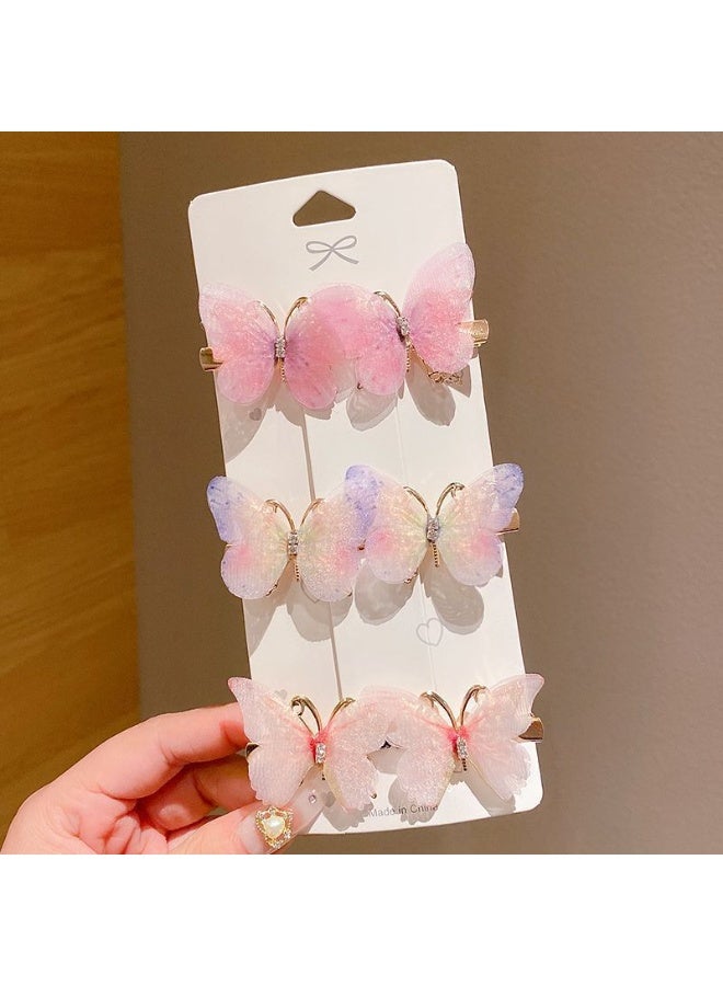 جيكومو 12 منزلة شعر بالفراشات المتوهجة: منزلات شعر مناسبة للشابات الشابة (الألوان مختارة عشوائيًا) - Image 3