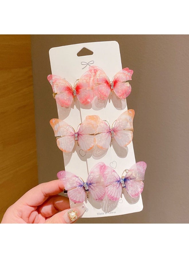 جيكومو 12 منزلة شعر بالفراشات المتوهجة: منزلات شعر مناسبة للشابات الشابة (الألوان مختارة عشوائيًا) - Image 2