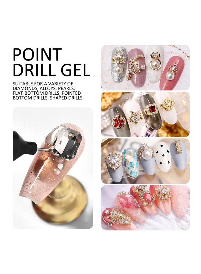 Ownest 2 Pcs Nail Rhinestone Glue Nail Glue Pen Resin Polishing Agentadhesive Resin Crystal Polish Decor Adhesive Decoration Gem Crystal Diamond Jewelry Need Lights 10Ml - Image 4