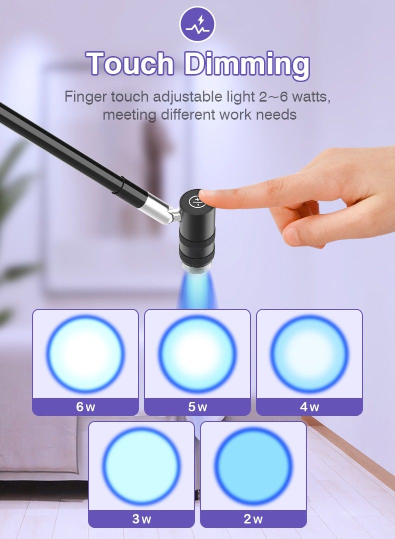 XiuWoo Light for Lash Extension, 6W LED Adjustable Lash Lamp for Lash Artists, Nail Tech, Gel Curing Lash Light Nail Manicure Dryer with Foot Pedal Removable Lamp Head  - Image 4