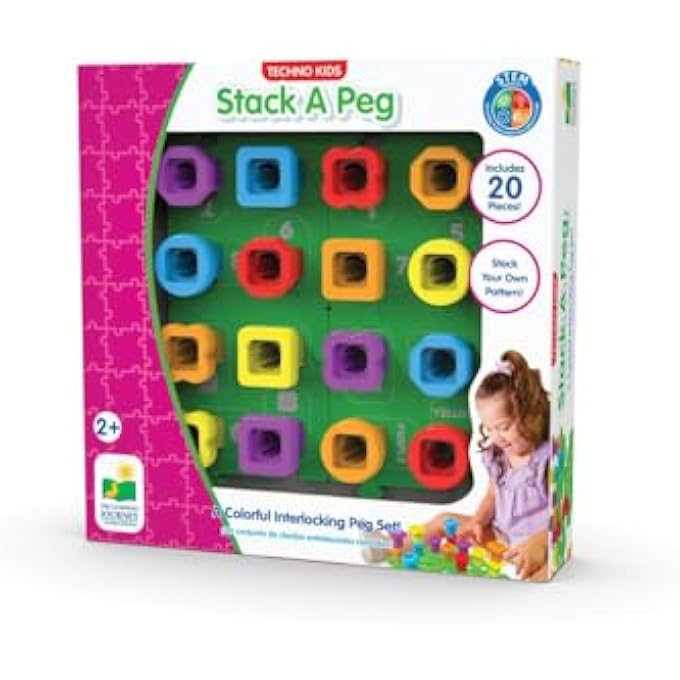 .TECHNO KIDS STACK A PEG., MULTI-COLOUR, 406281 - Image 2