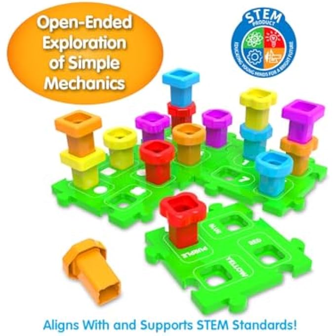 .TECHNO KIDS STACK A PEG., MULTI-COLOUR, 406281 - Image 5