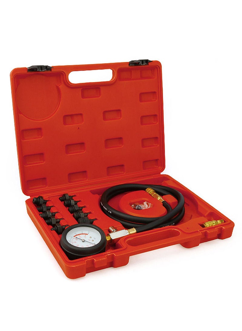 13pcs Engine Oil Pressure Test Kit Auto Repairing Cylinder Pressure Tester Car Garage Tool Oil Pressure Detection Gauge - Image 2