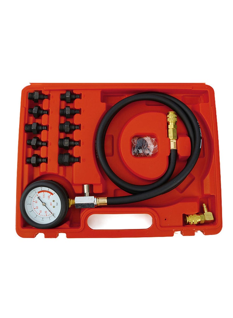 13pcs Engine Oil Pressure Test Kit Auto Repairing Cylinder Pressure Tester Car Garage Tool Oil Pressure Detection Gauge - Image 3