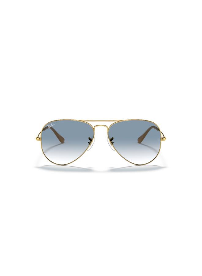 راي بان Men Full Rimmed Pilot Sunglasses 0RB3025 58 001/3F - Image 2