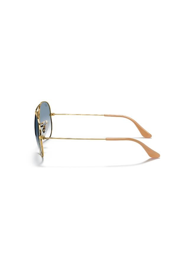 راي بان Men Full Rimmed Pilot Sunglasses 0RB3025 58 001/3F - Image 3