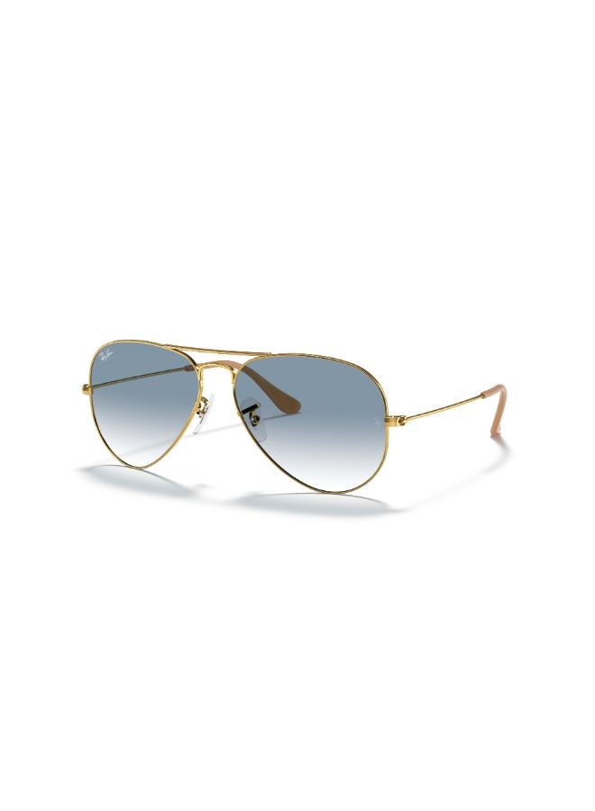 راي بان Men Full Rimmed Pilot Sunglasses 0RB3025 58 001/3F - Image 1