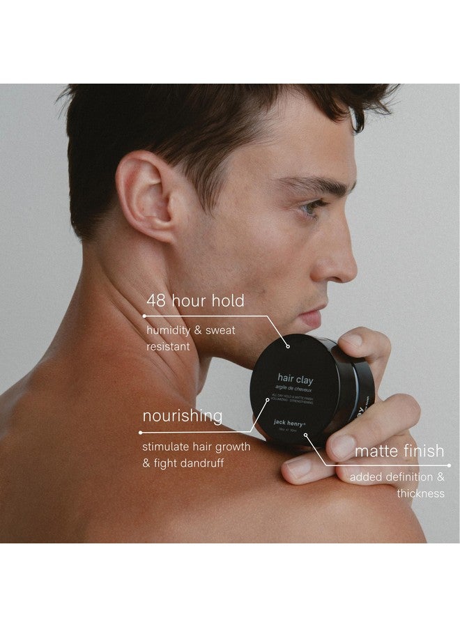Jack Henry Hair Clay Styling Product, Add Thickness & Texture, 4 Ingredients, 1.6 oz - Image 4