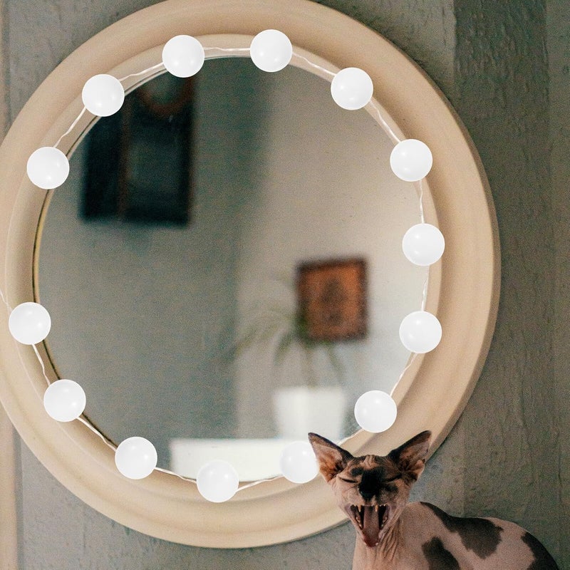LED Vanity Light USB Rechargeable Bathroom Mirror Light with 3 Color Temperature Settings, Bright White Suction Cup Makeup Lighting for Vanity Mirror Use - Image 5