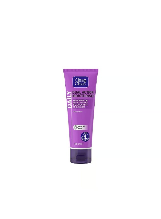 Clean & Clear Dual Action Moisturiser 100ml - Image 1