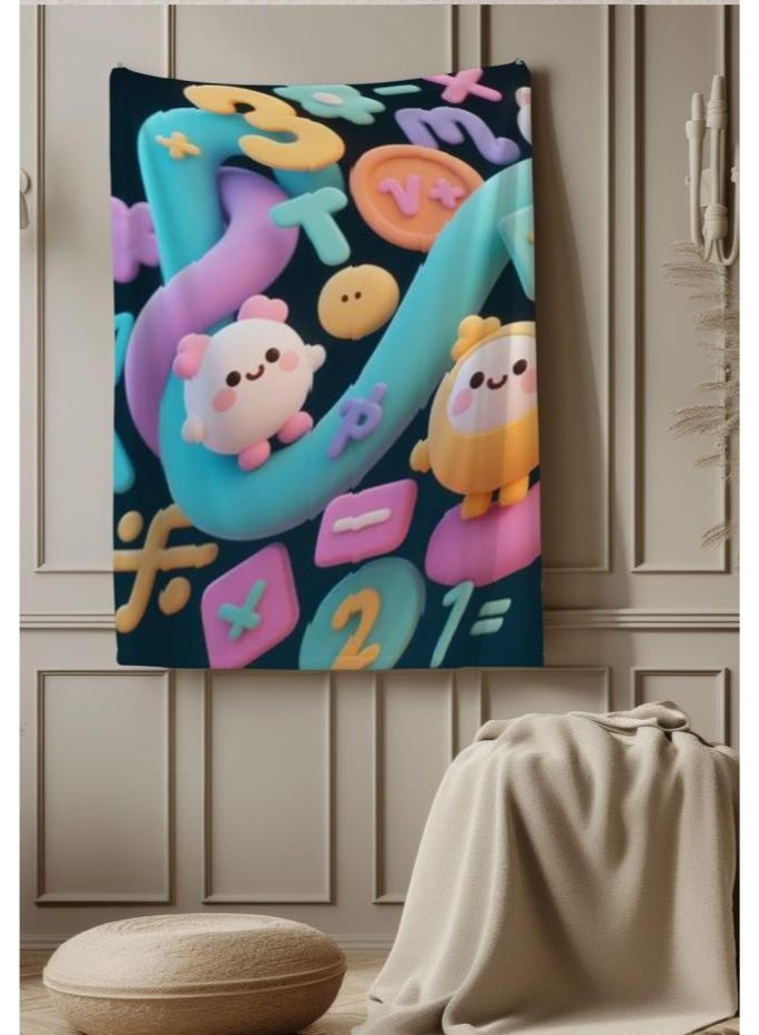 عام بطانية رقيقة من الفانيلا الكرتونية للأطفال والرضع (دافئة ومريحة، ومناسبة للنوم والألعاب) 70 سم * 100 سم - Image 3