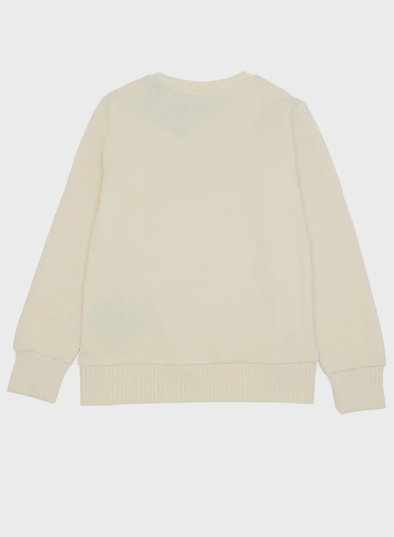 جاك وجونز جونيور Kids Jjmakoto Crew Neck Sweatshirt