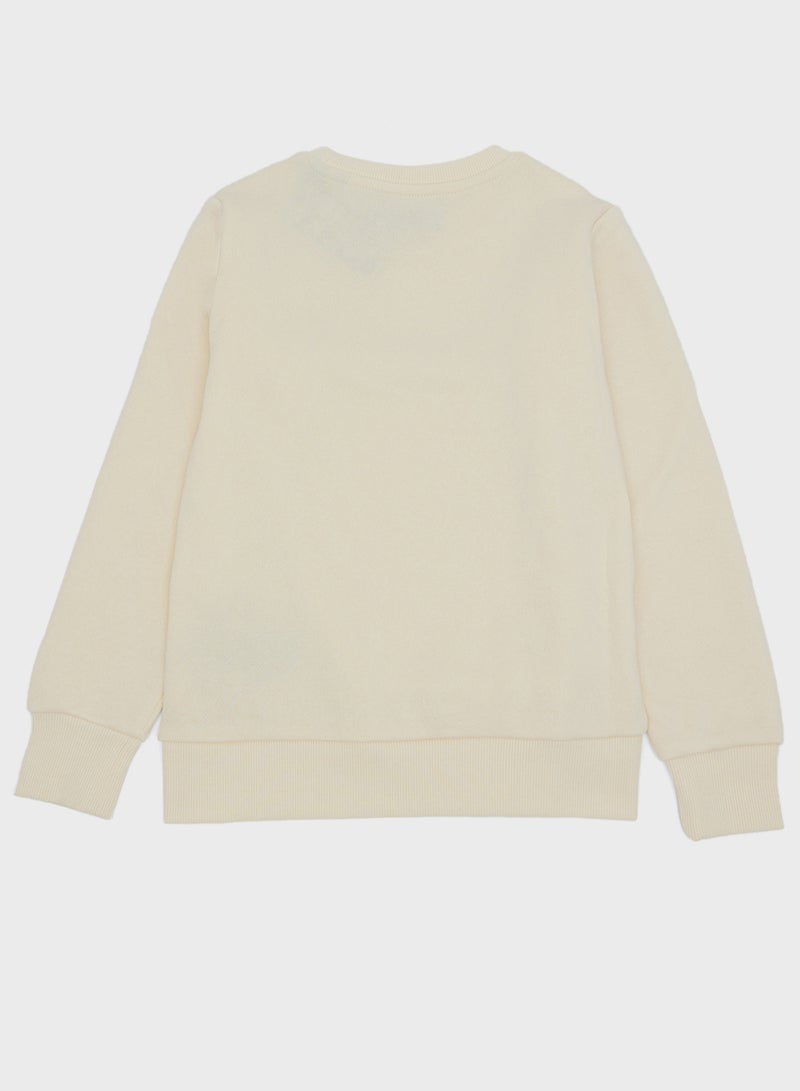 Jack & Jones Junior Kids Jjmakoto Crew Neck Sweatshirt - Image 2
