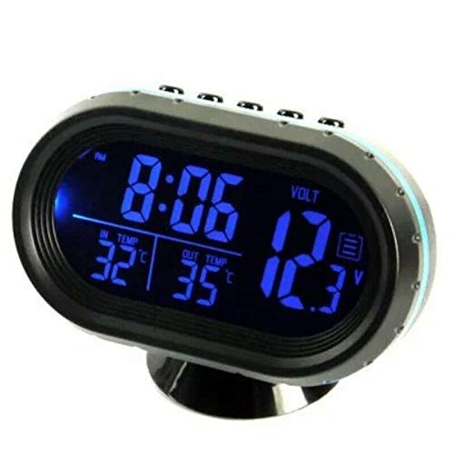 MACHSWON 3 in 1 Car Digital LED Electronic LCD Clock Thermometer Voltmeter - Image 5