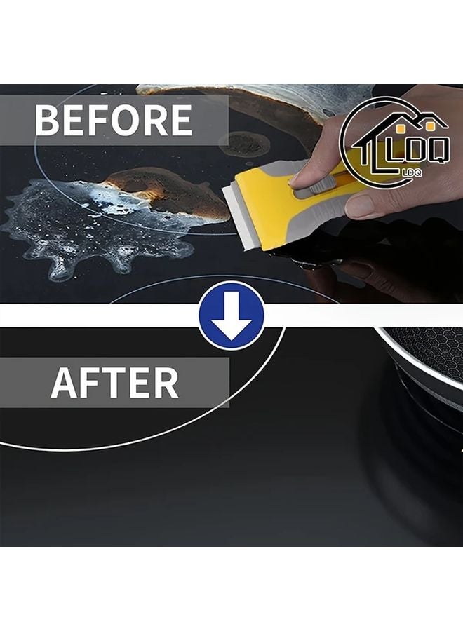 Double Headed Ceramic Stove Scraper No Trace Cleaning Tool Random Color - Image 4