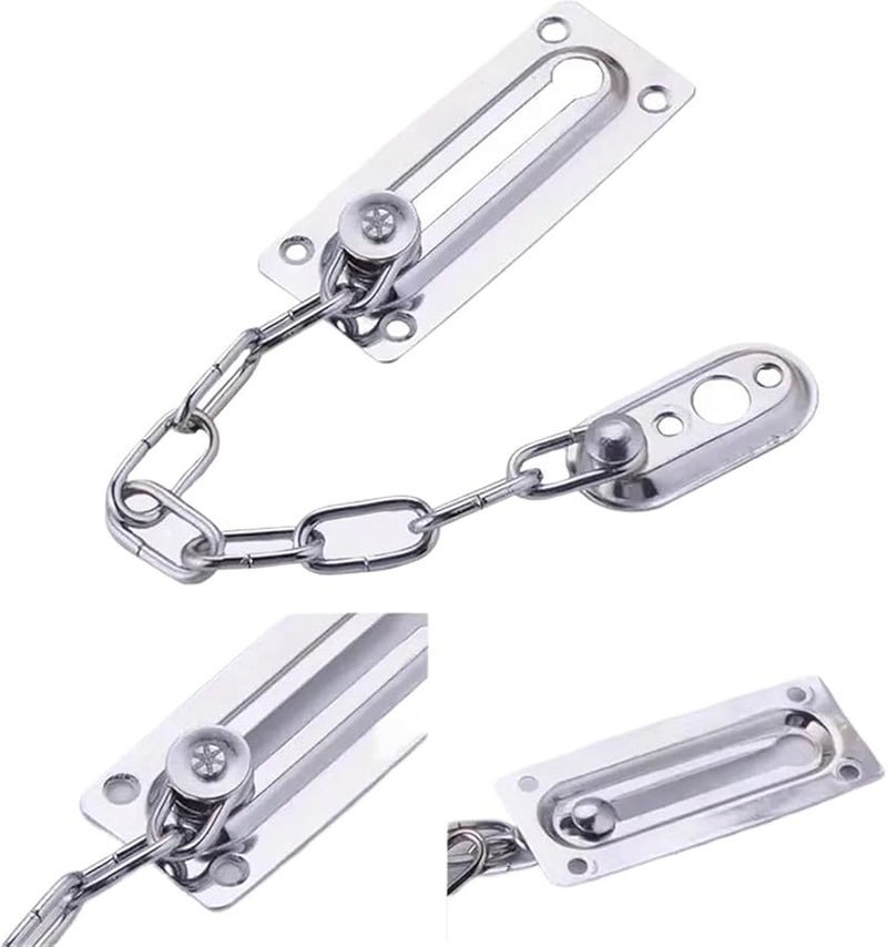Stainless Steel Security Door Lock Guard Sliding Fastener for Home Office - Image 4