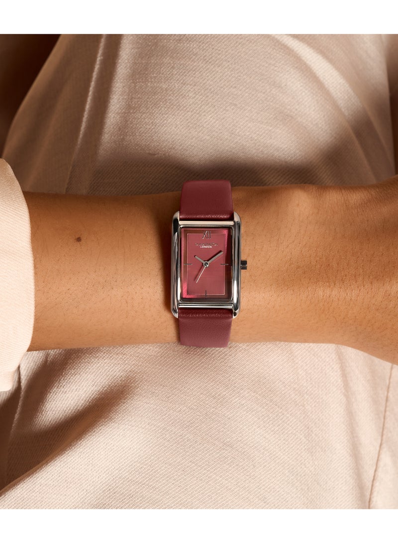 OLIVIA BURTON TANK ANALOG WOMEN'S CRANBERRY CASE WATCH - 24000198 - Image 3