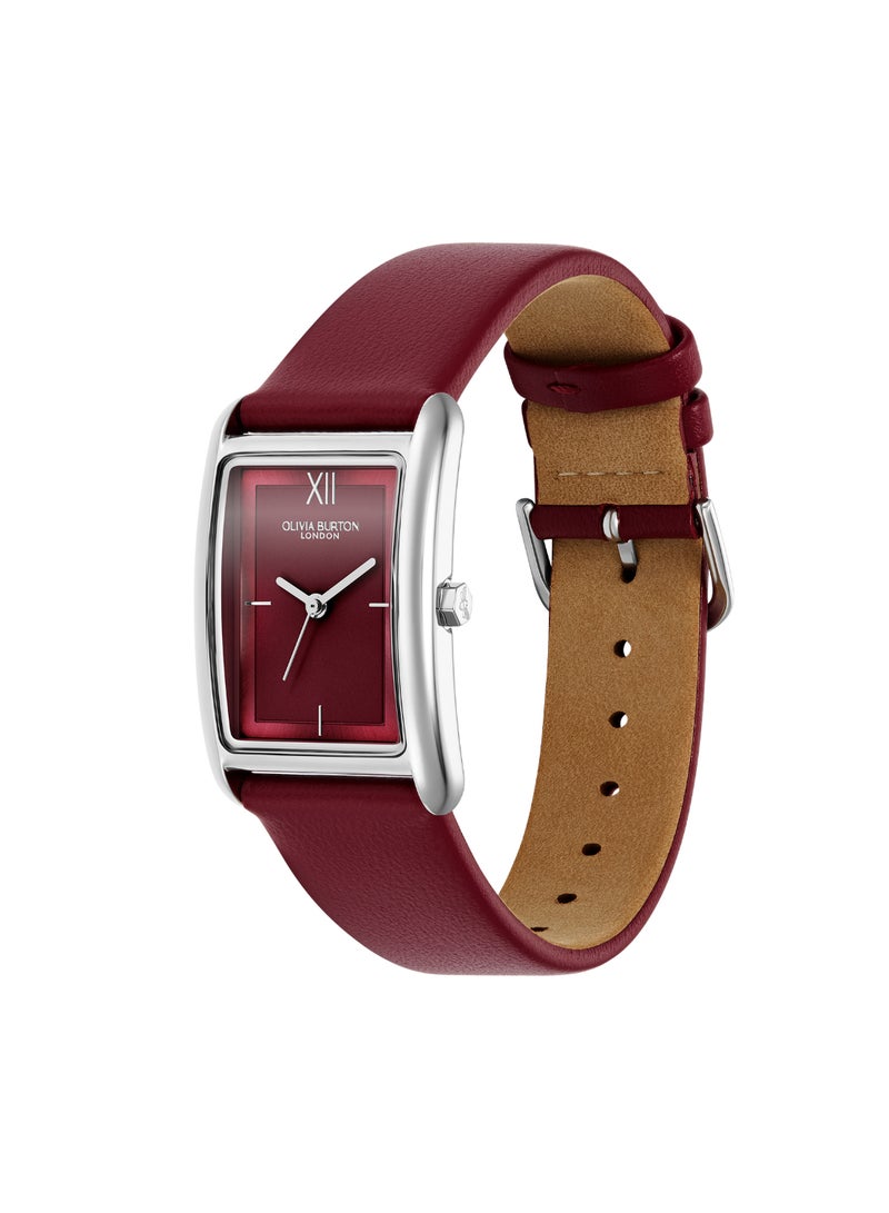 OLIVIA BURTON TANK ANALOG WOMEN'S CRANBERRY CASE WATCH - 24000198 - Image 2