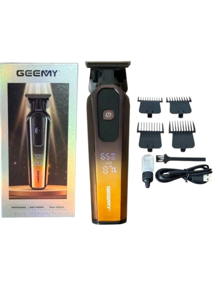 Geemy Professional Hair Clippers Beard Trimmer for Men T-Blade Outliner Barber Grade Electric Clippers All-in-One Grooming Solution Cordless - Image 2