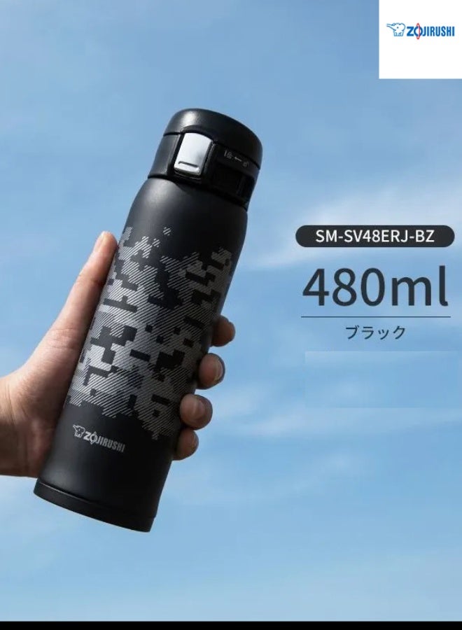 Zojirushi Stainless Steel Bottle Mug，Insulated Water Bottle Keep Cold 24H, Leak-Proof480ml - Image 1