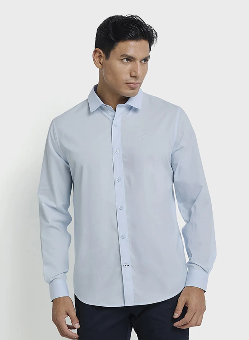 Ben Sherman Patch Pocket Long Sleeve Cotton Shirt